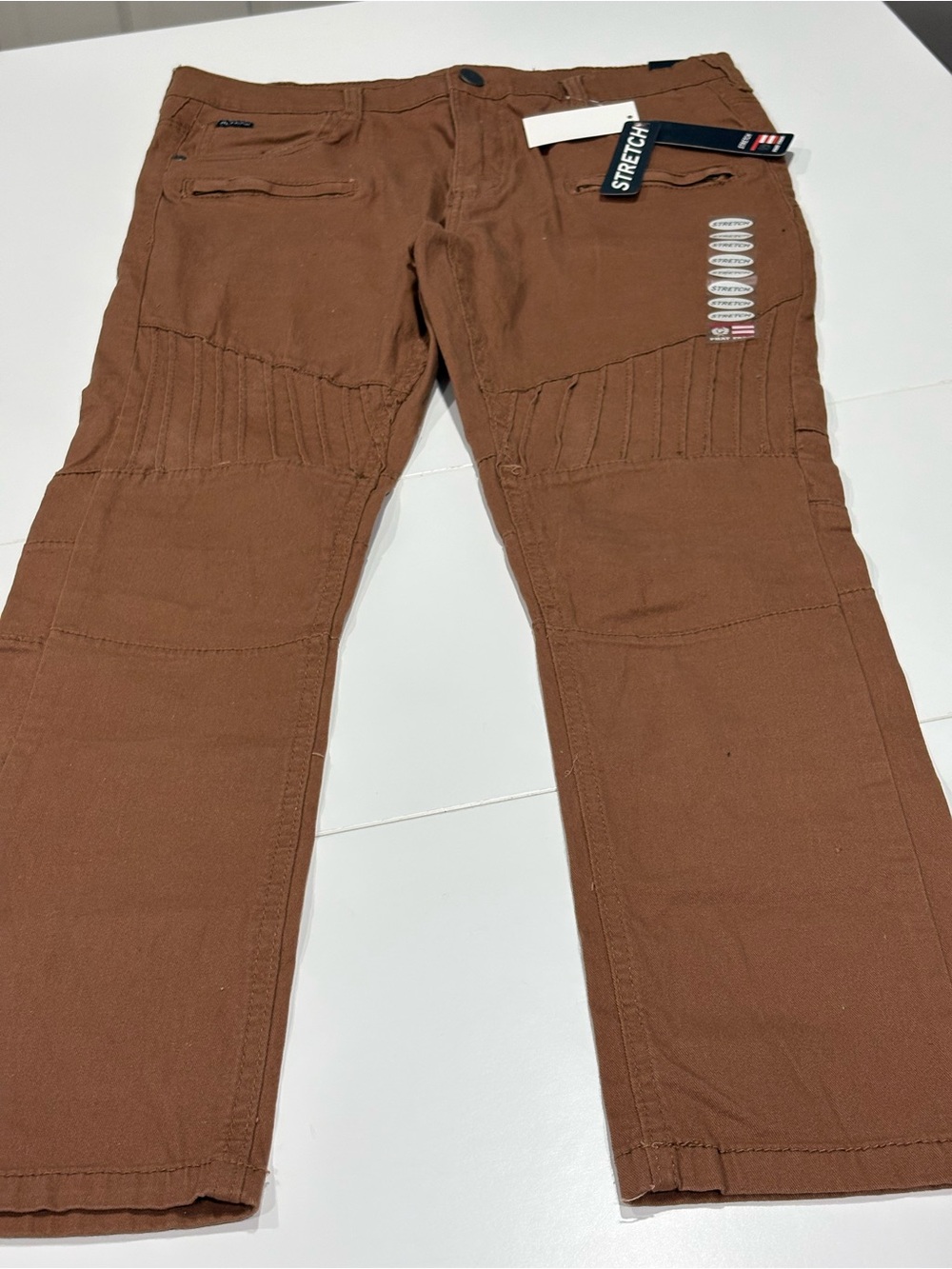 Phat Farm Rust Brown Men's Stretch Cargo Pants